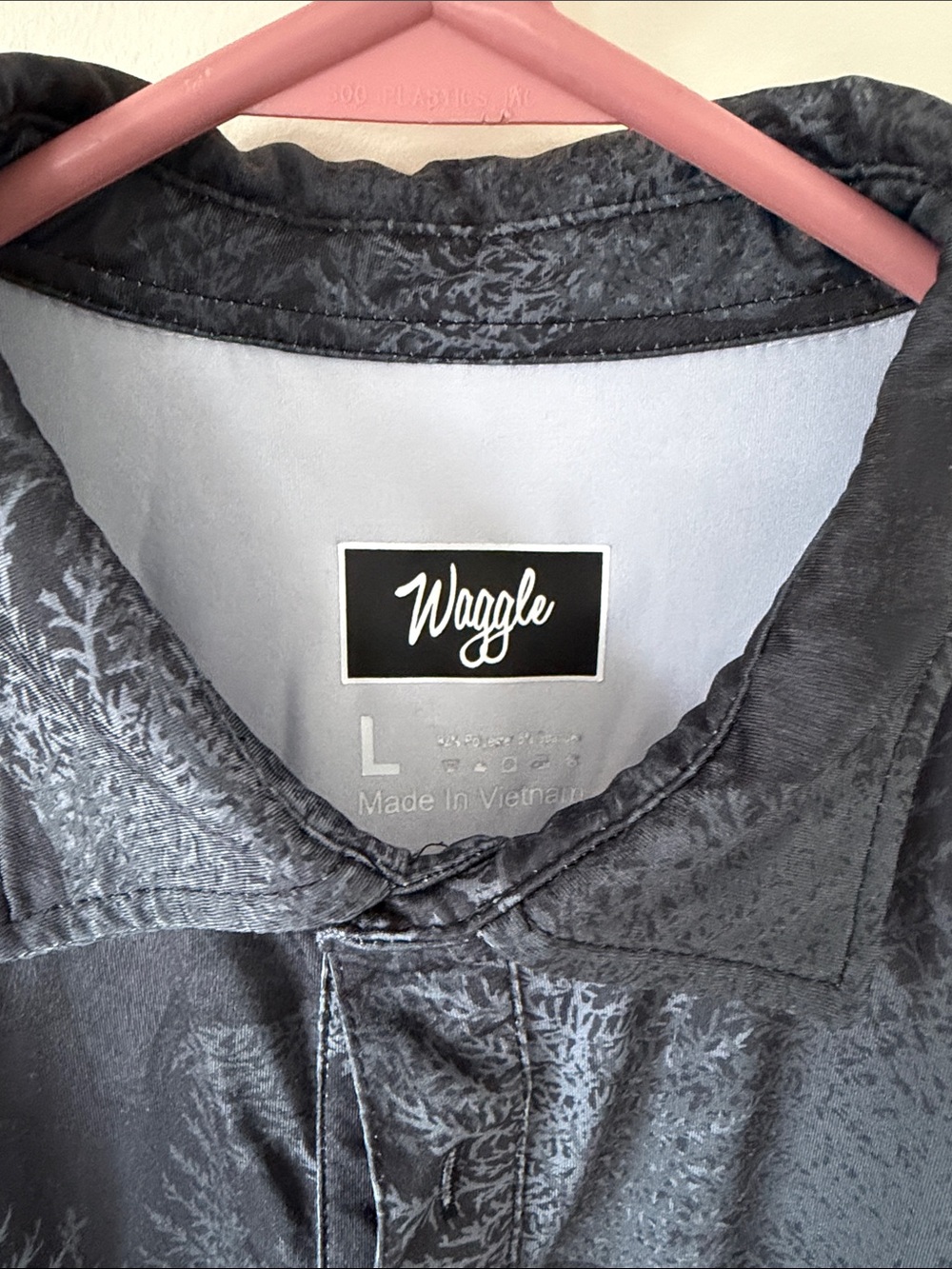Waggle Men's Charcoal Gray Scenic Bear Polo - Picture 3 of 4